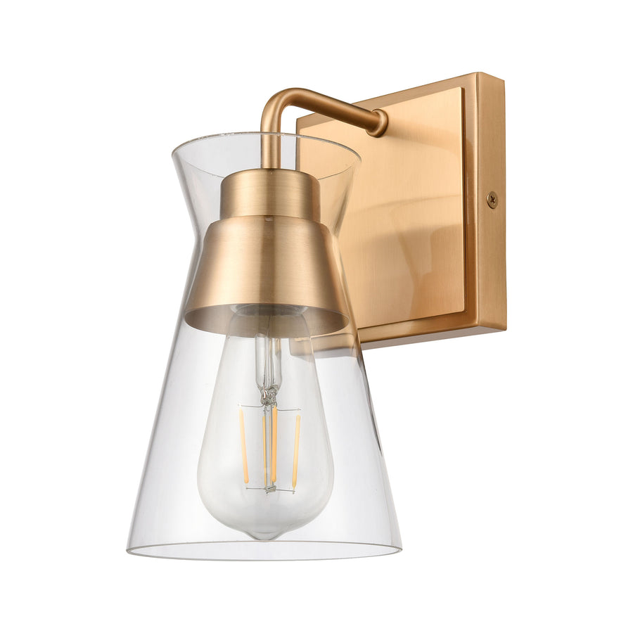 Brookville 5' 1 Light Vanity Light in Burnished Brass