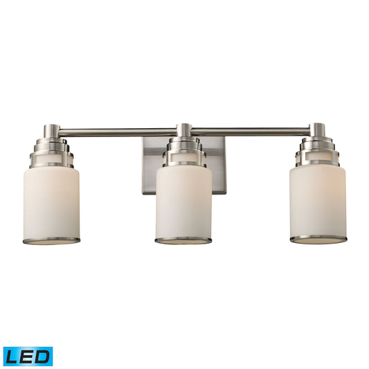 Bryant 23" 3 Light LED Vanity Light in Satin Nickel