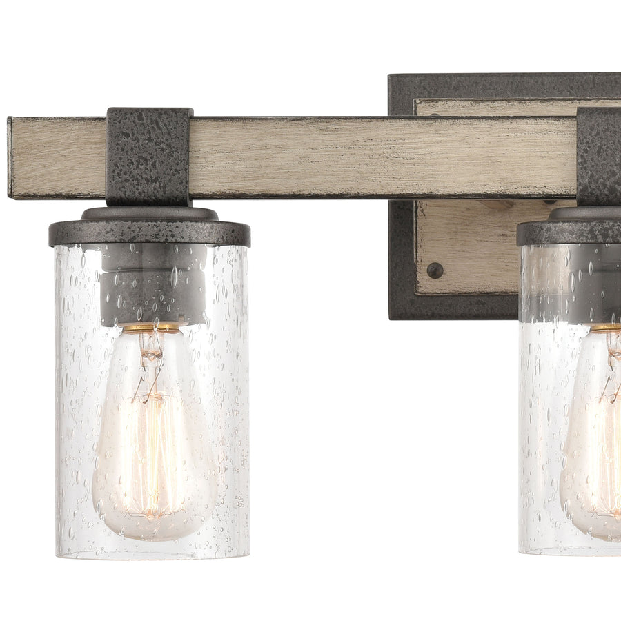 Crenshaw 22' 3 Light Vanity Light in Anvil Iron