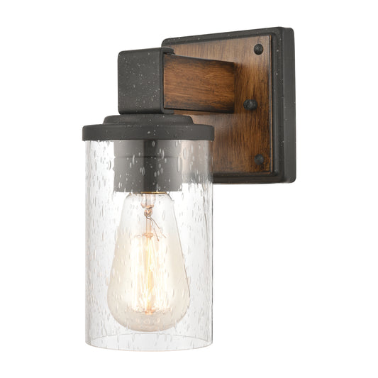 Crenshaw 4.5" 1 Light Vanity Light in Distressed Black