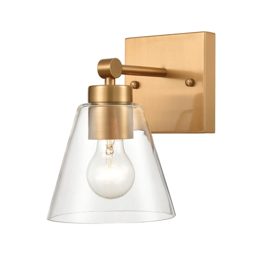 East Point 6" 1 Light Vanity Light in Satin Brass