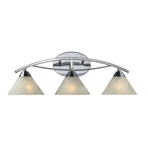 Elysburg 25' 3 Light Vanity Light in Polished Chrome