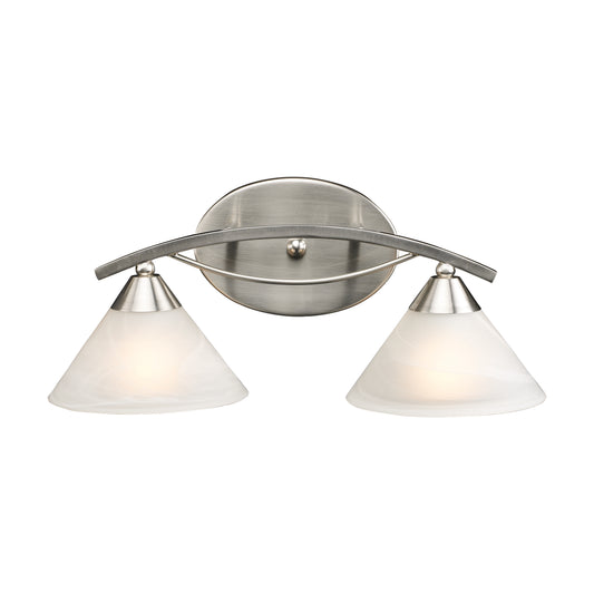 Elysburg 18" 2 Light Vanity Light in Satin Nickel