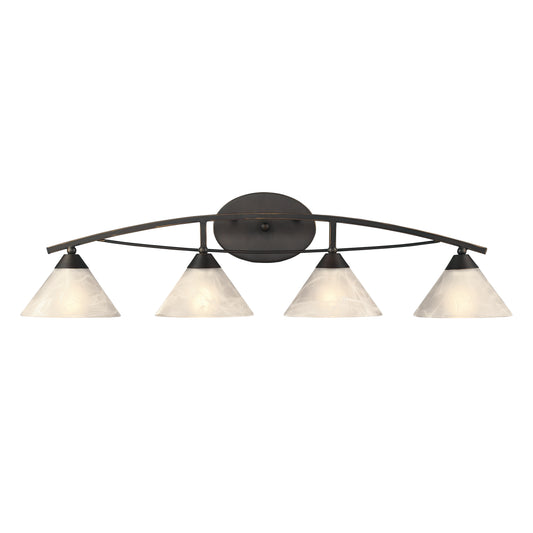 Elysburg 36" 4 Light Vanity Light in Oil Rubbed Bronze