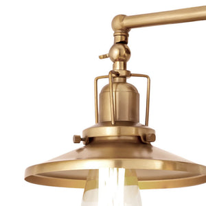 English Pub 28' 3 Light Vanity Light in Satin Brass