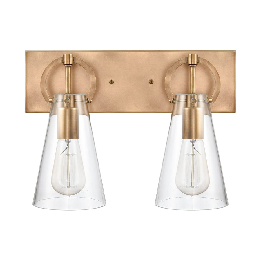 Gabby 15' 2 Light Vanity Light in Brass