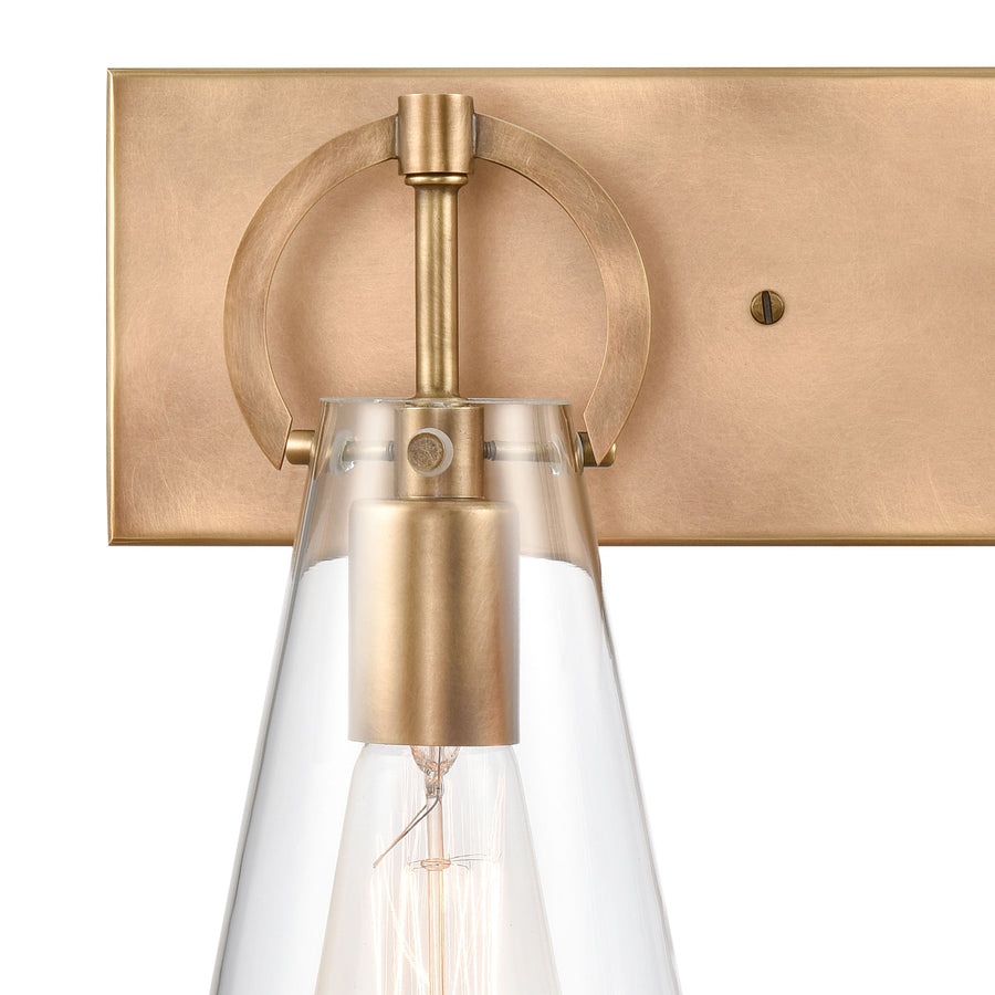 Gabby 15' 2 Light Vanity Light in Brass