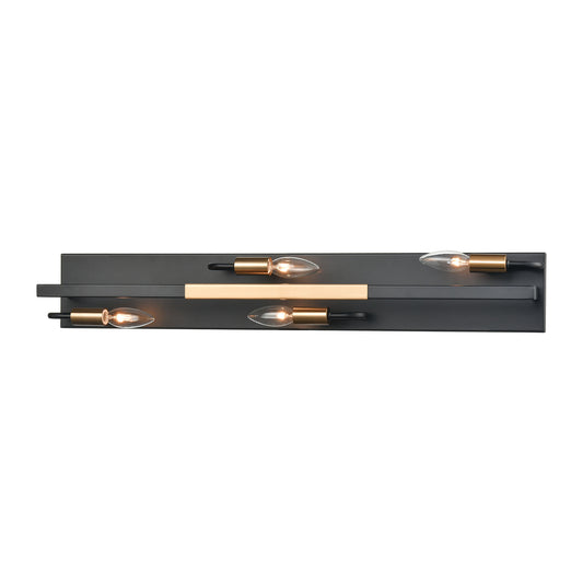 Heathrow 31" 4 Light Vanity Light in Matte Black