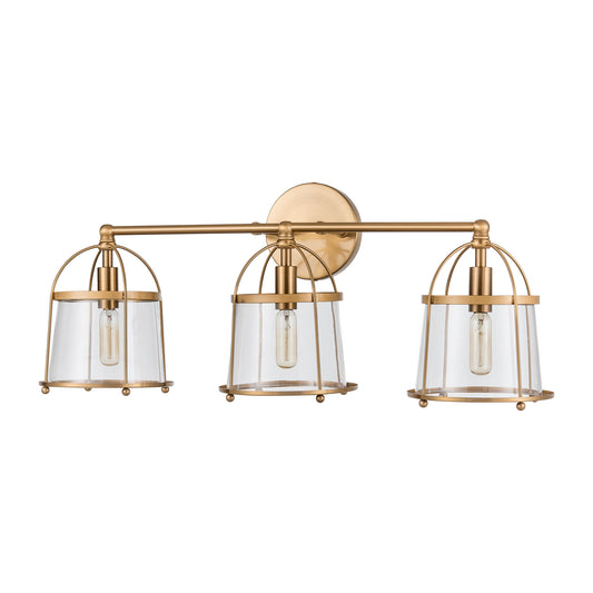 Merrick 24" 3 Light Vanity Light in Satin Brass