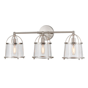 Merrick 24' 3 Light Vanity Light in Satin Nickel