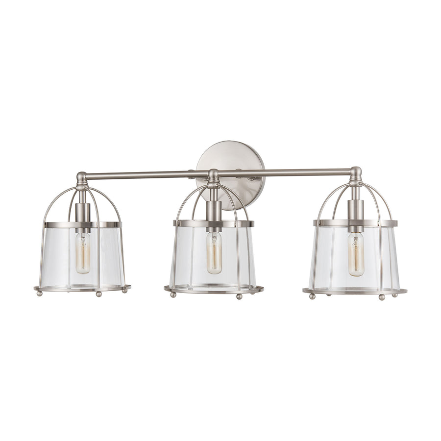 Merrick 24' 3 Light Vanity Light in Satin Nickel