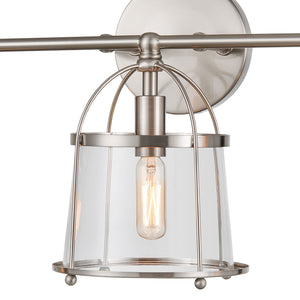 Merrick 24' 3 Light Vanity Light in Satin Nickel