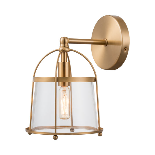 Merrick 7" 1 Light Vanity Light in Satin Brass