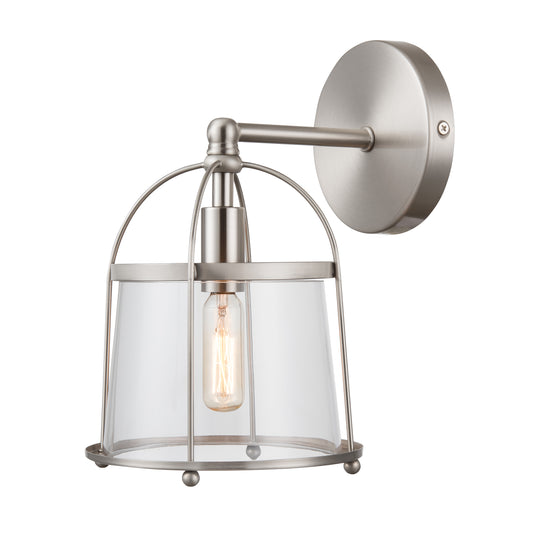 Merrick 7" 1 Light Vanity Light in Satin Nickel