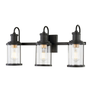 Millburn 24' 3 Light Vanity Light in Matte Black