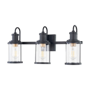 Millburn 24' 3 Light Vanity Light in Matte Black