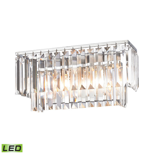 Palacial 15" 2 Light LED Vanity Light in Polished Chrome