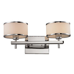 Utica 18' 2 Light Vanity Light in Polished Chrome