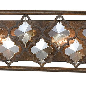 Armand 39' 6 Light Vanity Light in Weathered Bronze