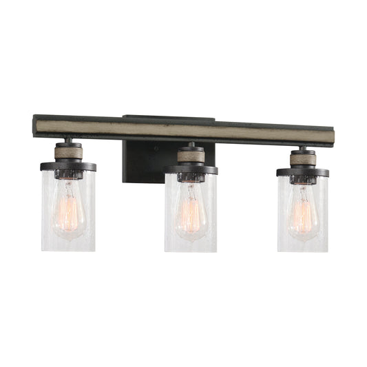 Beaufort 23" 3 Light Vanity Light in Anvil Iron