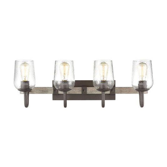 Dillon 30" 4 Light Vanity Light in Vintage Rust