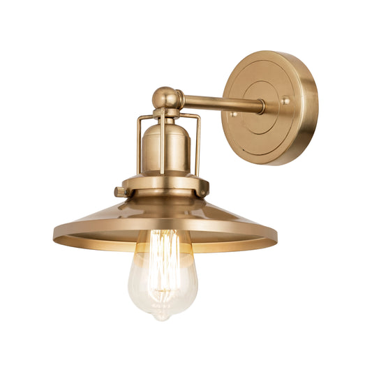 English Pub 8" 1 Light Vanity Light in Satin Brass