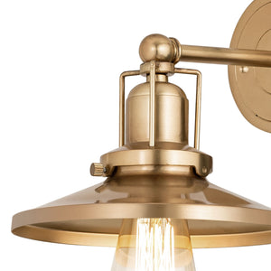 English Pub 8' 1 Light Vanity Light in Satin Brass