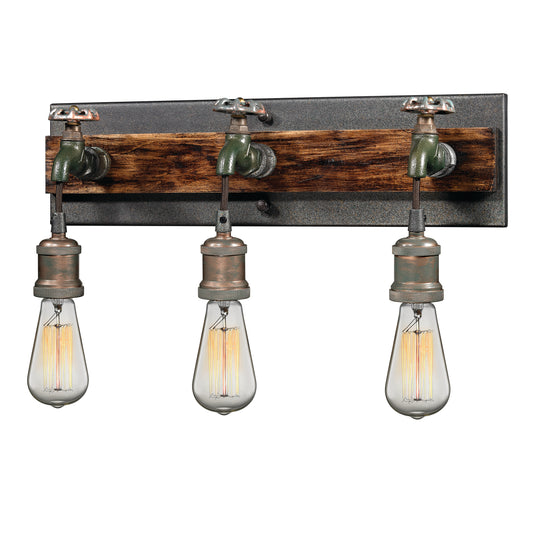 Jonas 19" 3 Light Vanity Light in Multi Tone Weathered