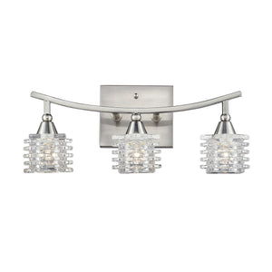 Matrix 15' 3 Light Vanity Light in Satin Nickel