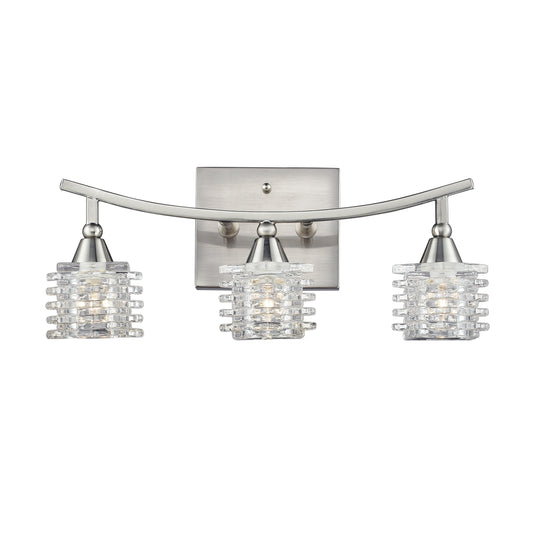 Matrix 15" 3 Light Vanity Light in Satin Nickel