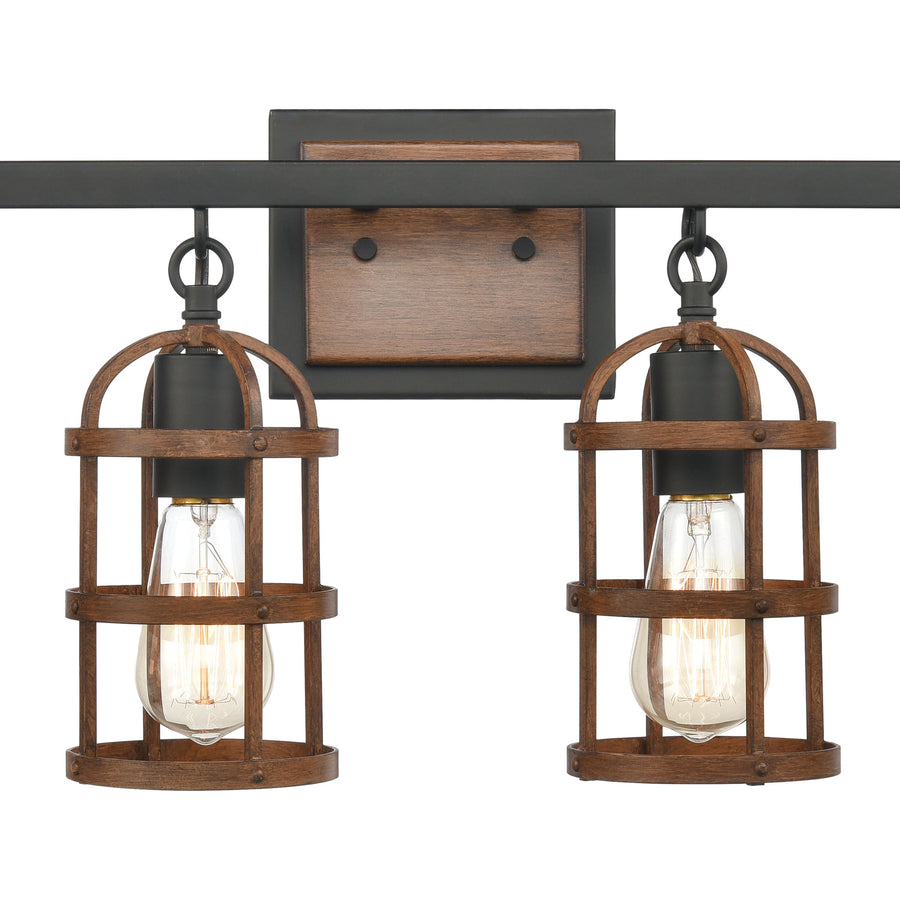 Millville 30' 4 Light Vanity Light in Matte Black