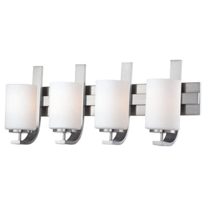 Pendenza 27' 4 Light Vanity Light in Brushed Nickel