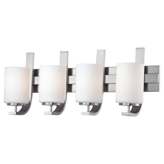 Pendenza 27" 4 Light Vanity Light in Brushed Nickel