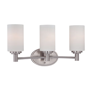 Pittman 19' 3 Light Vanity Light in Brushed Nickel