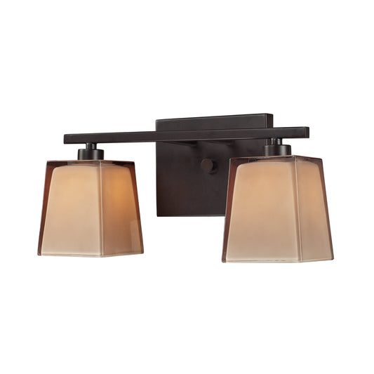 Serenity 13" 2 Light Vanity Light in Oiled Bronze