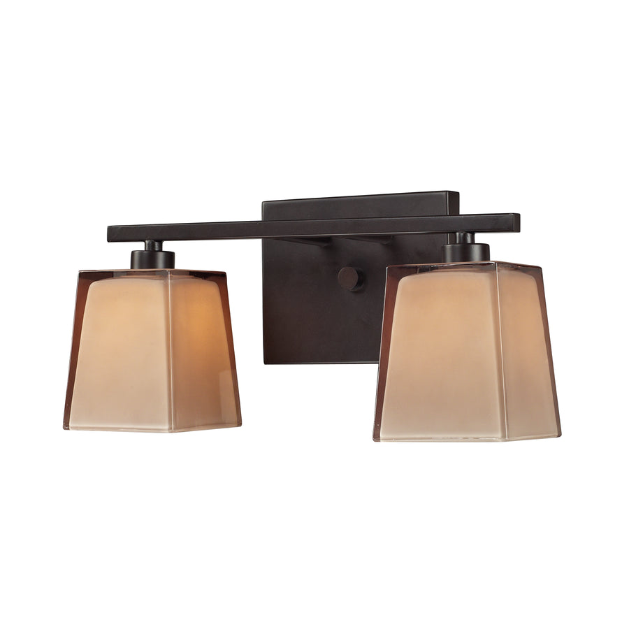 Serenity 13' 2 Light Vanity Light in Oiled Bronze