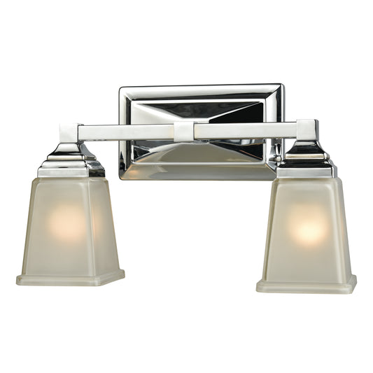 Sinclair 15" 2 Light Vanity Light in Polished Chrome