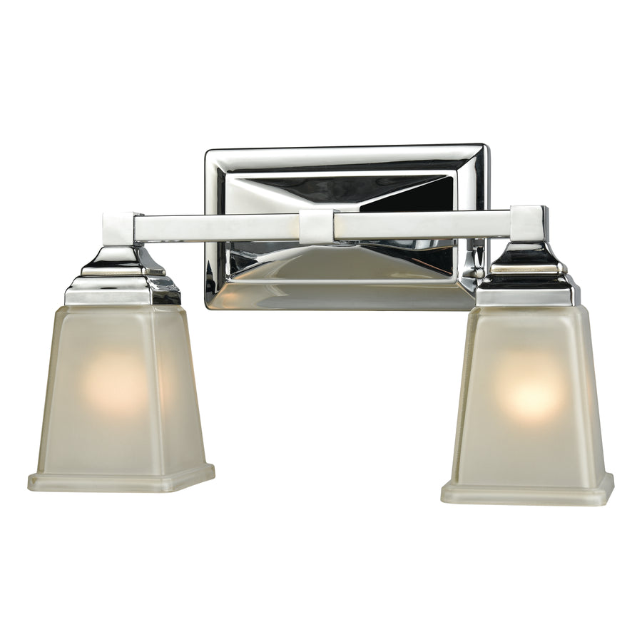 Sinclair 15' 2 Light Vanity Light in Polished Chrome