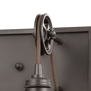 Spindle Wheel 20' 2 Light Vanity Light in Oil Rubbed Bronze