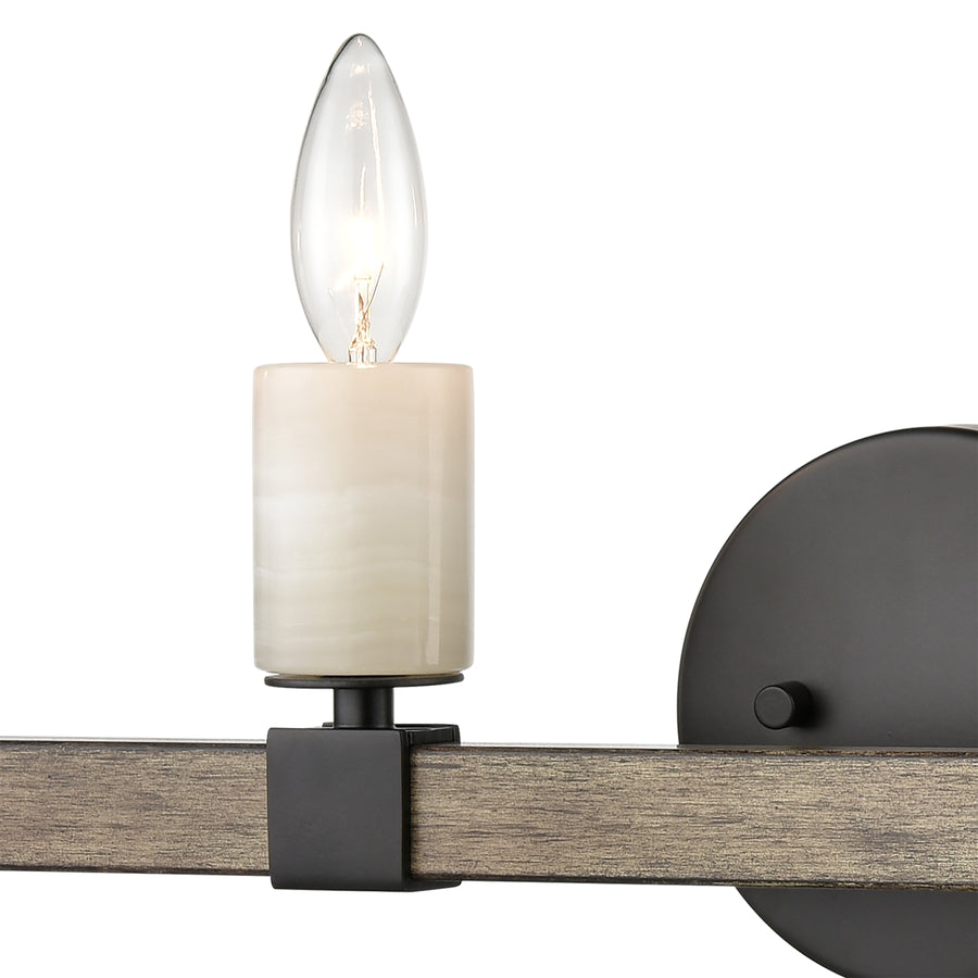 Stone Manor 30' 4 Light Vanity Light in Matte Black