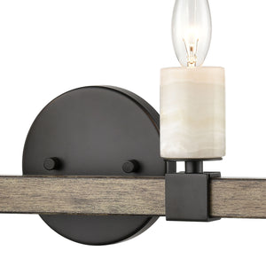 Stone Manor 30' 4 Light Vanity Light in Matte Black