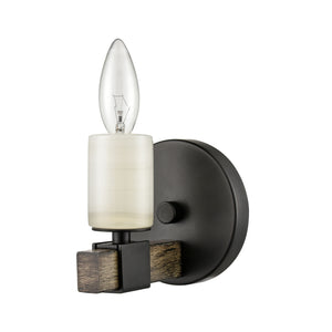 Stone Manor 5' 1 Light Vanity Light in Matte Black