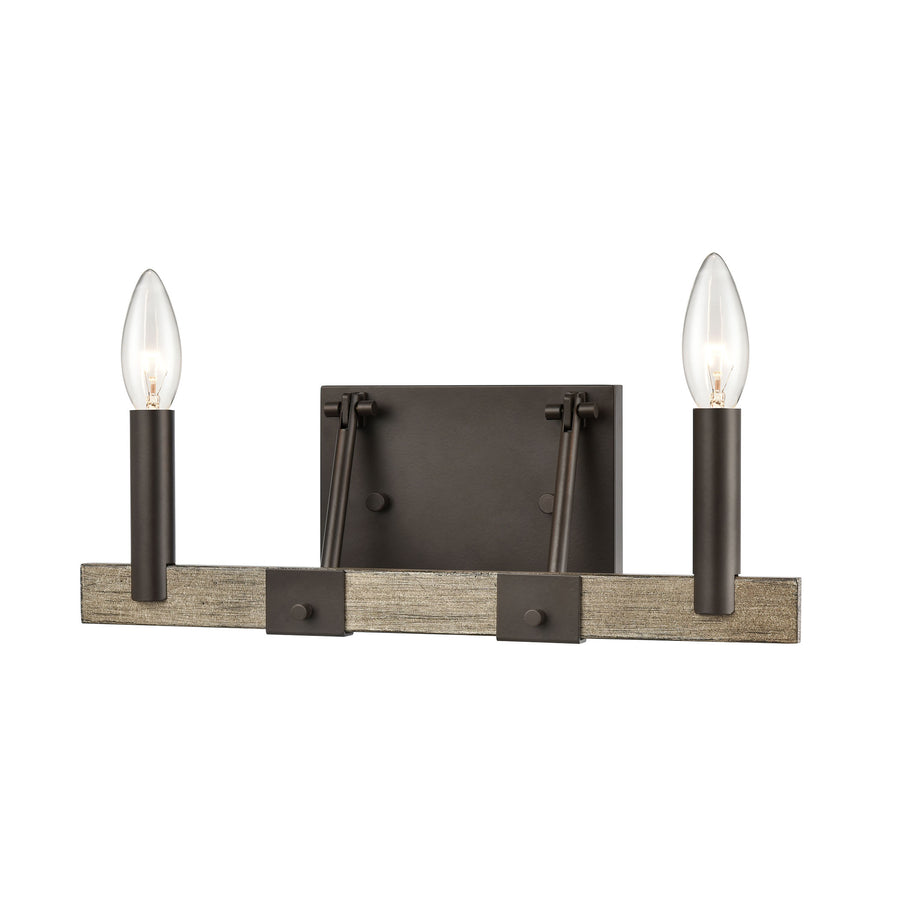 Transitions 14' 2 Light Vanity Light in Oil Rubbed Bronze