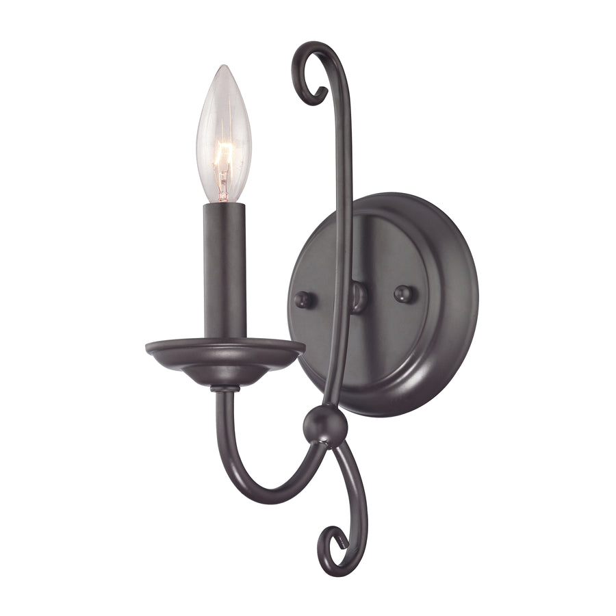 Williamsport 5' 1 Light Vanity Light in Oil Rubbed Bronze