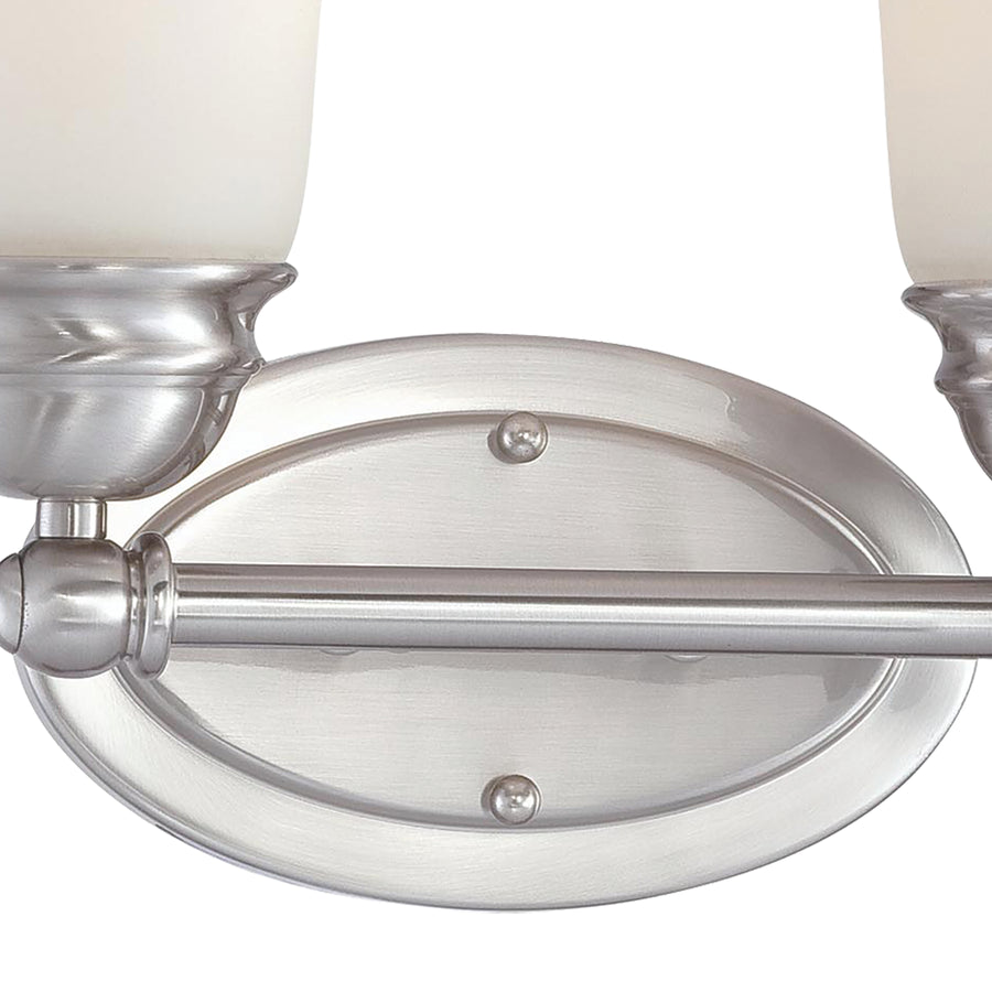 Bella 13' 2 Light Vanity Light in Brushed Nickel