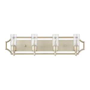 Cheswick 33' 4 Light Vanity Light in Aged Silver