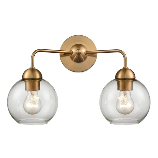 Astoria 16" 2 Light Vanity Light in Satin Gold