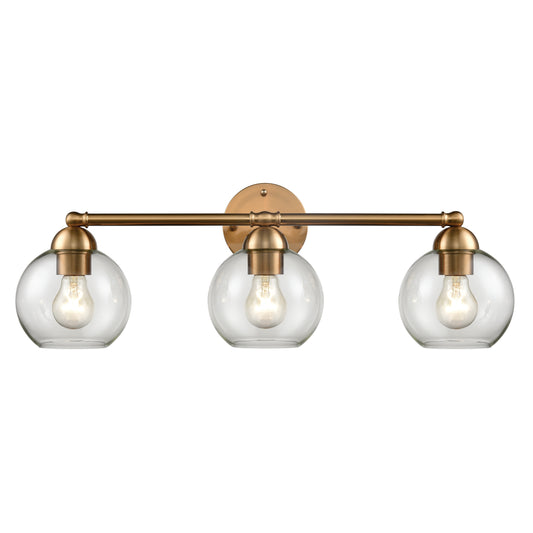 Astoria 25" 3 Light Vanity Light in Satin Gold