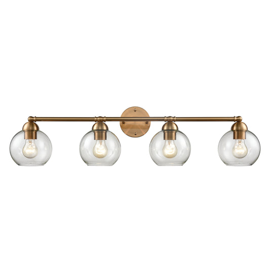 Astoria 35" 4 Light Vanity Light in Satin Gold