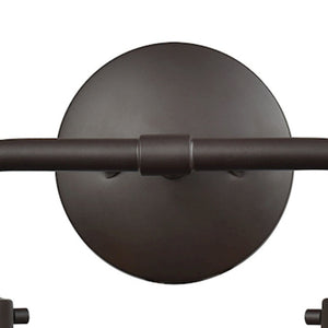 Beckett 15' 2 Light Vanity Light in Clear Glass & Oil Rubbed Bronze